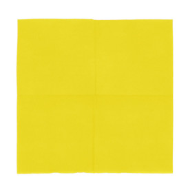 Servilleta de Papel Cocktail Amarilla 20x20cm (2400 Uds)