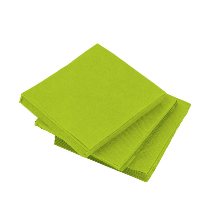 Servilleta de Papel Cocktail Pistacho 20x20cm (100 Uds)