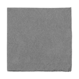 Servilleta de Papel Cocktail Gris 20x20cm (100 Uds)