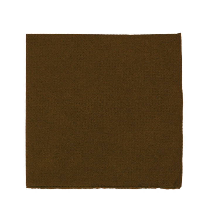 Servilleta de Papel Cocktail Marrón 20x20cm (100 Uds) Servilleta de Papel Cocktail Marrón 20x20cm (100 Uds)