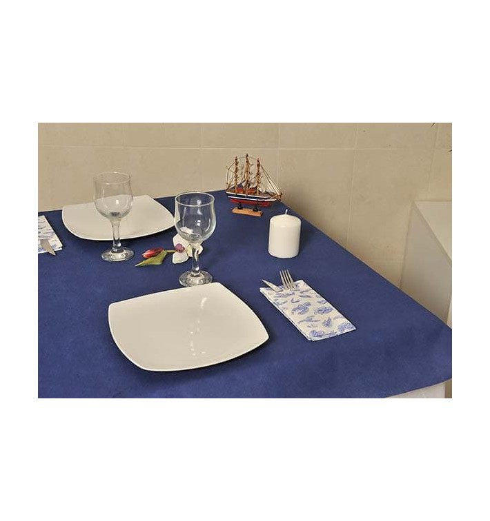 Mantel Novotex No Tejido Azul Marino 120x120cm (150 Uds) Mantel Novotex No Tejido Azul Marino 120x120cm (150 Uds)