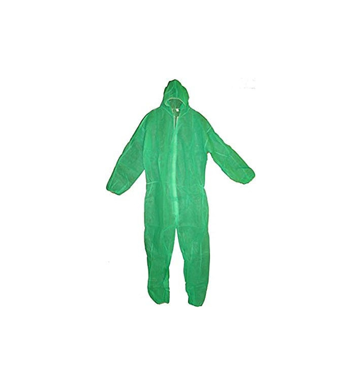 Mono TST PP Con Capucha y Cierre Cremallera Talla XXL Verde (50 Uds) Mono TST PP Con Capucha y Cierre Cremallera Talla XXL Verde (50 Uds)