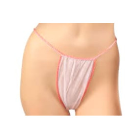 Tanga en TST de PP Dama Mini  Blanco (1000 Uds)