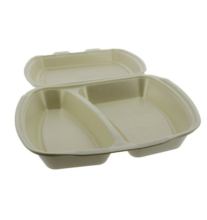 Envase Foam MenuBox 2 C. Champagne 240x210x70mm (250 Uds)