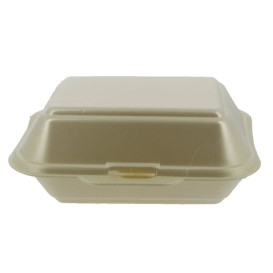 Envase Foam LunchBox Champagne 185x155x70mm (500 Uds)