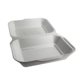 Envase Foam LunchBox Blanco 185x155x70mm (125 Uds)
