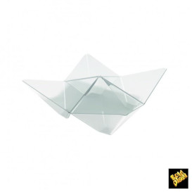Bol Degustación Origami PS Transparente 103x103mm (25 Unidades)