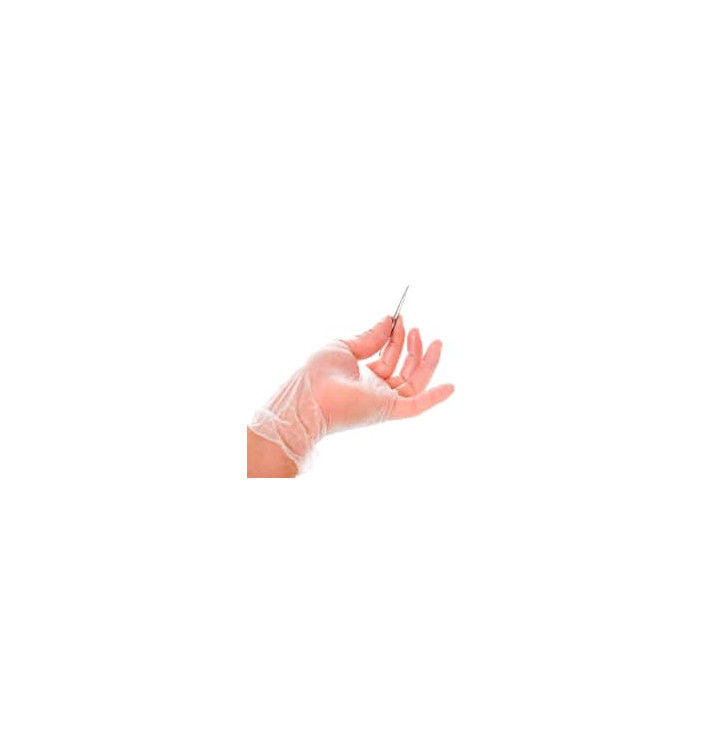 Guantes de Vinilo con Talco Transparente Talla S (100 Uds)