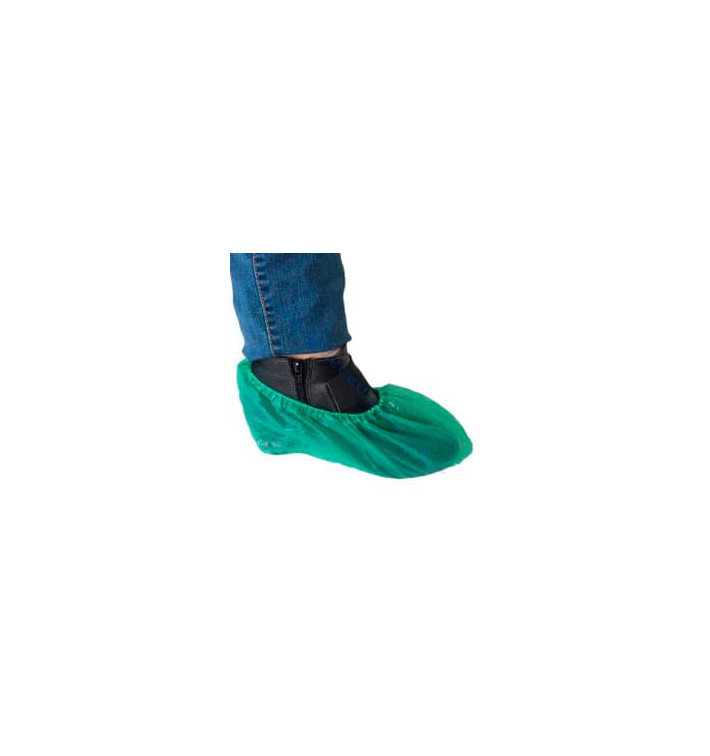 Cubrezapatos en Polietileno CPE G160 Verde (1000 Uds)