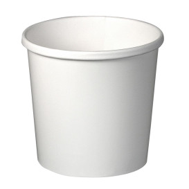Tarrina de Cartón Blanca para Sopa 12 Oz (25 Uds)