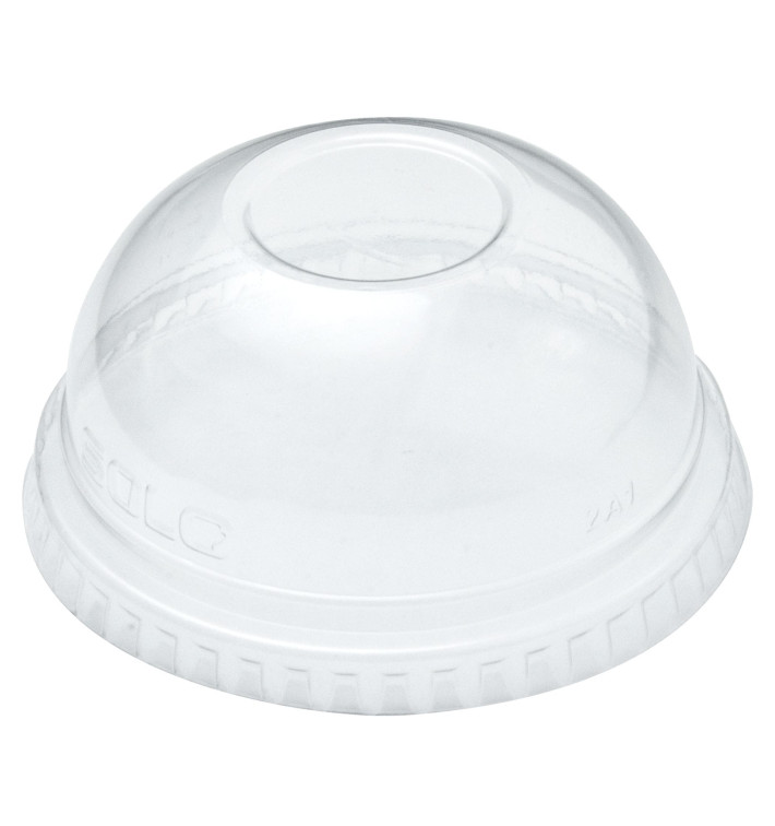 Tapa Cúpula Sin Agujero Vaso PET Solo Ultra Clear 7Oz (2500 Uds)