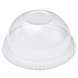 Tapa Cúpula Sin Agujero Vaso Solo Ultra Clear 9Oz Alto y 10Oz (1000 Uds)