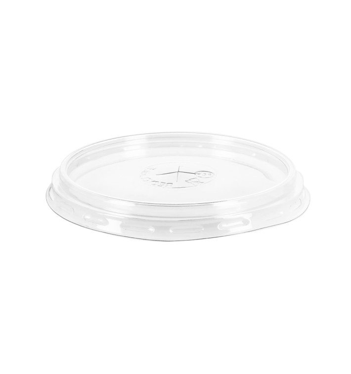 Tapa de Plastico PS Transparente Vaso 575ml Ø9,4cm (100 Uds)