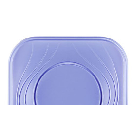 Plato de Plastico PP "X-Table" Cuadrado Violeta 180mm (120 Uds)