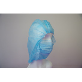 Gorro Integral en Polipropileno Azul (50 Uds)