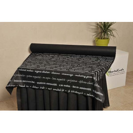 Mantel Rollo Novotex Negro "Buen Provecho" 1,2x48m 50g (1 Ud)