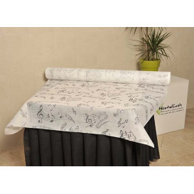 Mantel Rollo Novotex Blanco "Música" 1,2x48m 50g (6 Uds)