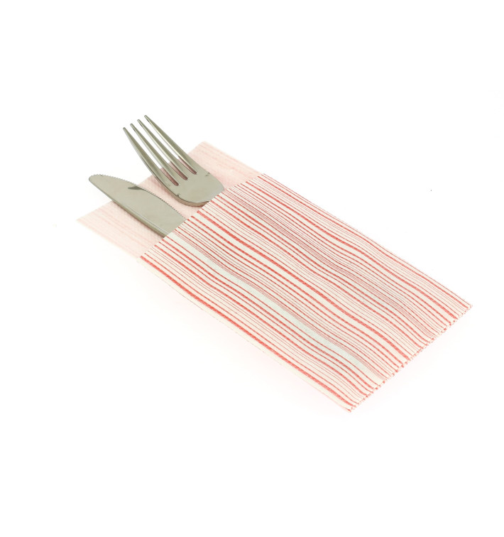 Servilleta Kanguro Airlaid "Basic Rojo" 33x40cm (480 Uds)