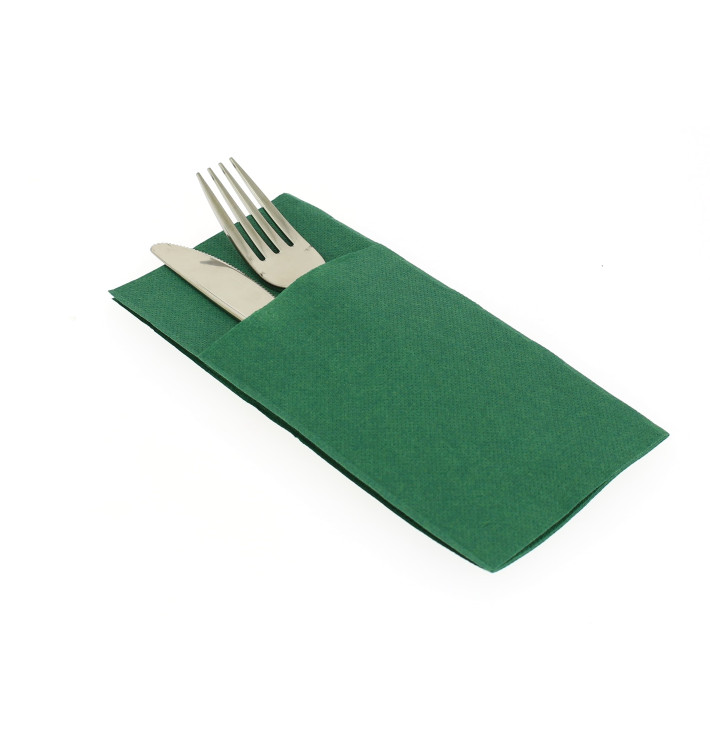 Servilleta Kanguro Airlaid Verde 40x40cm (30 Uds)