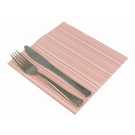 Servilleta Papel "Basic Rojo" Punta- Punta 40x40cm (50 Uds)