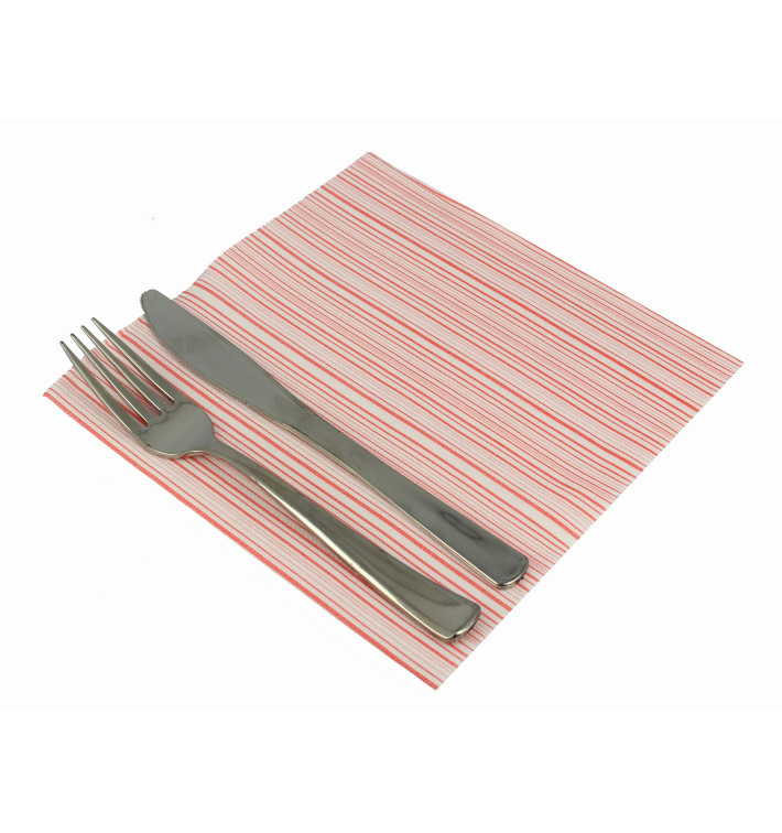 Servilleta Papel "Basic Rojo" Punta- Punta 40x40cm (50 Uds)