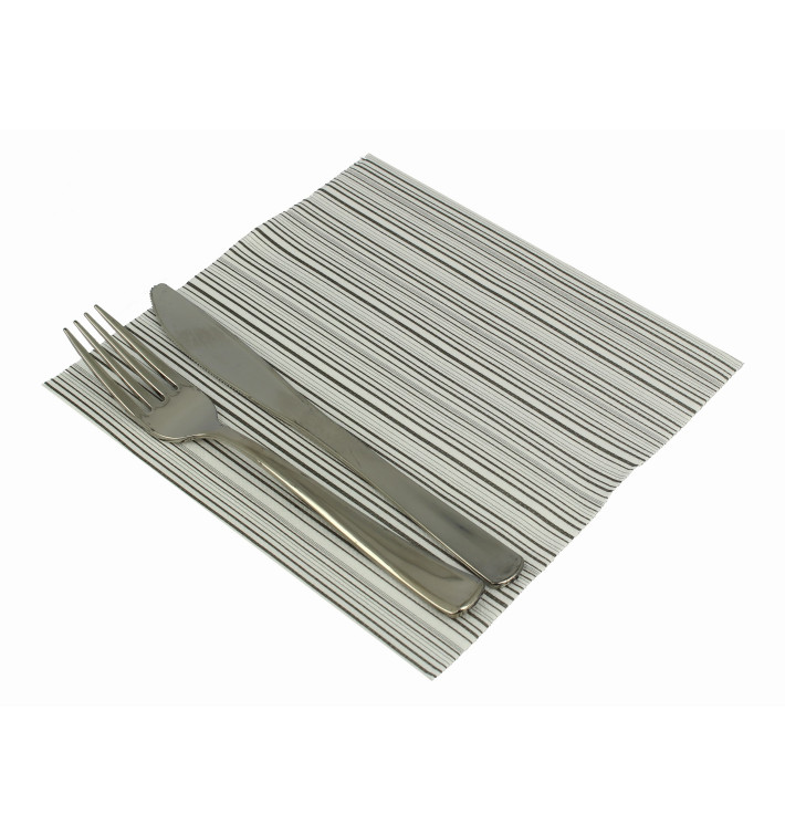 Servilleta Airlaid "Basic" Negro 40x40cm (600 Uds)