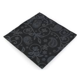 Servilleta Airlaid Negra "Cachemir" 40x40cm (600 Uds)