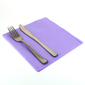 Servilleta Airlaid Lila 40x40cm (50 Uds)