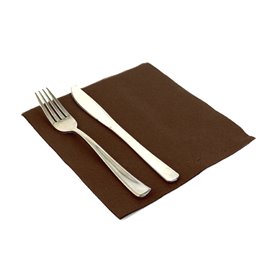 Servilleta Airlaid Marrón 40x40cm (50 Uds)