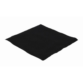 Servilleta de Papel Negro 33x33cm 1 Capa (70 Uds)