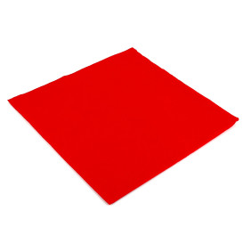 Servilleta de Papel Rojo 2C Punta-Punta 33x33cm (1350 Uds)