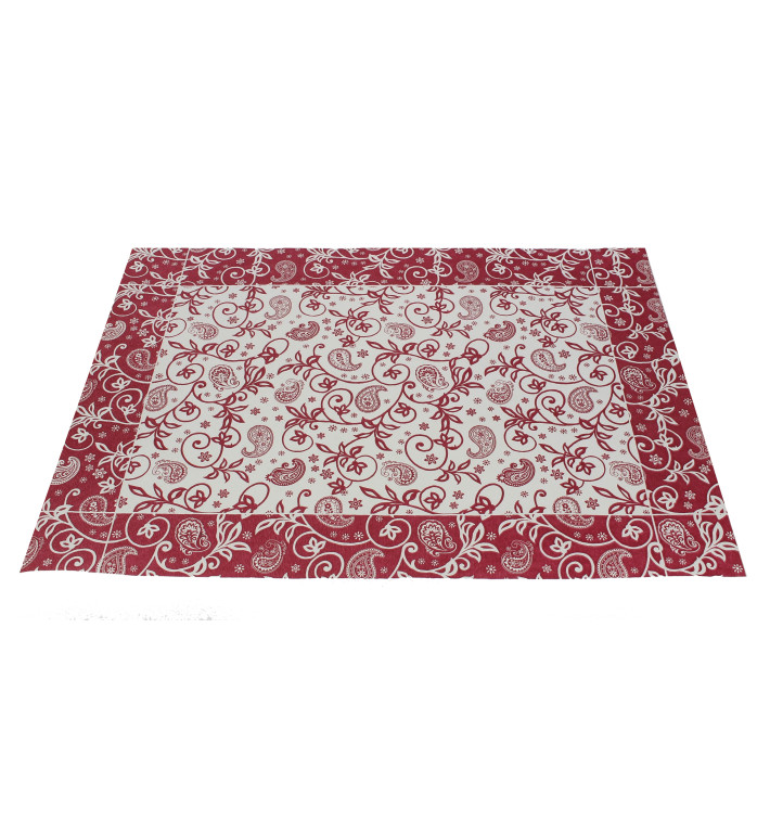Mantel Individual Papel 30x40cm "Cachemir" Burdeos 50g (2500 Uds)