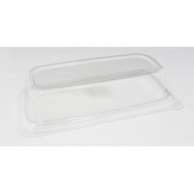 Tapa de Plástico para Envase Caña de Azúcar 24x11cm (300 Uds)