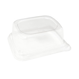 Tapa PET para Envase Caña de Azúcar 14x14cm (50 Uds)