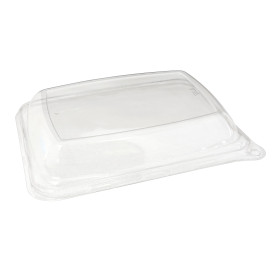 Tapa PET para Envase Caña de Azúcar 20x14cm (300 Uds)