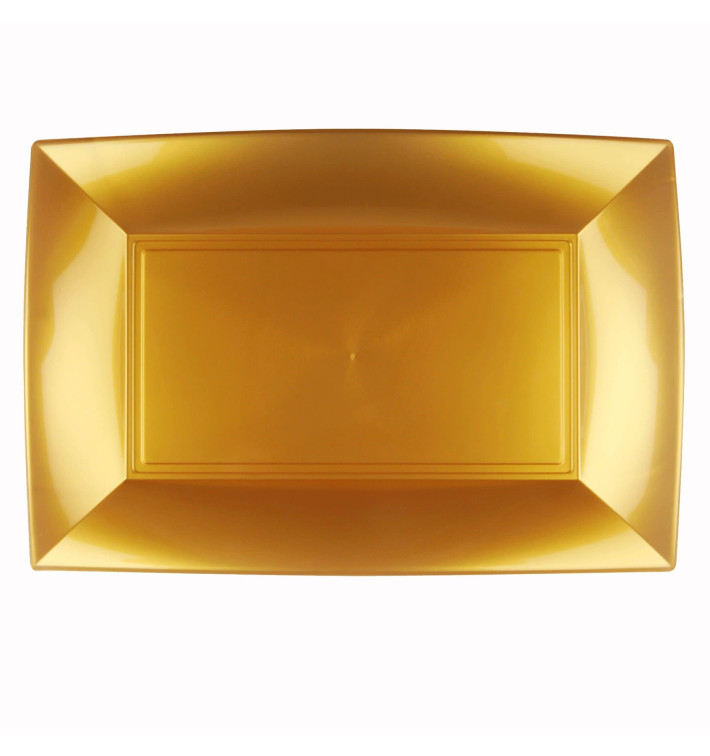 Bandeja de Plastico Oro Nice PP 345x230mm (6 Uds)