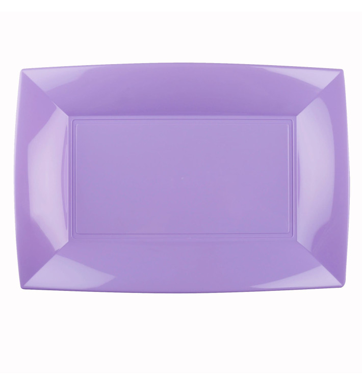 Bandeja de Plastico Lila Nice PP 345x230mm (6 Uds)