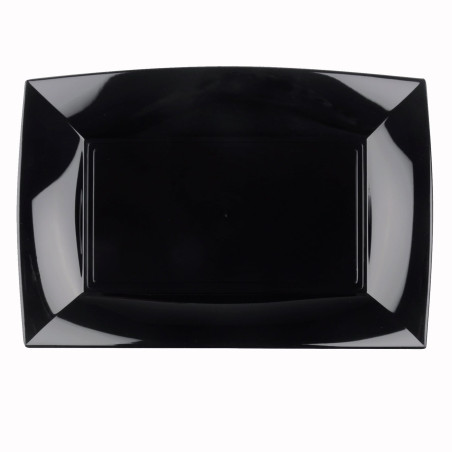 Bandeja Reutilizable PP Negro Nice 34,5x23cm (6 Uds)