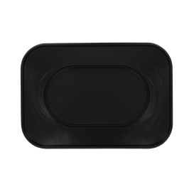 Bandeja de Plastico PP "X-Table" Negro 330x230mm (2 Uds)