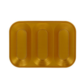 Bandeja de Plastico PP "X-Table" 3C Oro 330x230mm (2 Uds)