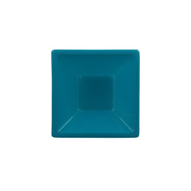 Bol de Plastico Cuadrado Turquesa 120x120x40mm (720 Uds)