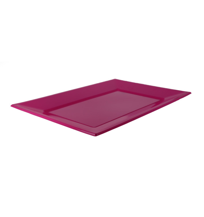 Bandeja de Plastico Fucsia 330x225mm (180 Uds)