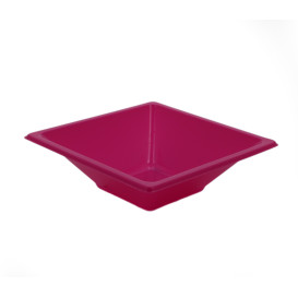 Bol de Plastico Cuadrado Fucsia 120x120x40mm (720 Uds)