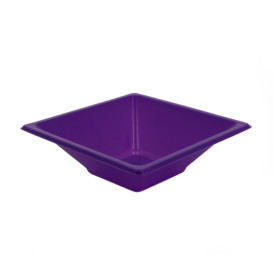 Bol de Plastico Cuadrado Lila 120x120x40mm (720 Uds)