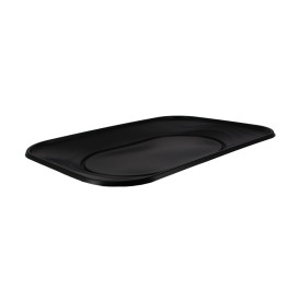 Bandeja de Plastico PP "X-Table" Negro 330x230mm (2 Uds)