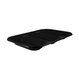 Bandeja de Plastico PP "X-Table" 3C Negro 330x230mm (2 Uds)