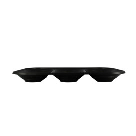 Bandeja de Plastico PP "X-Table" 3C Negro 330x230mm (30 Uds)