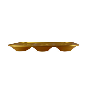 Bandeja de Plastico PP "X-Table" 3C Oro 330x230mm (2 Uds)