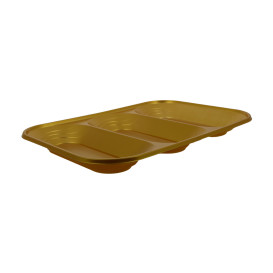 Bandeja de Plastico PP "X-Table" 3C Oro 330x230mm (2 Uds)