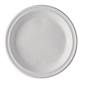 Plato de Plastico PS 1 Compartimento 220 mm (1400 Uds)